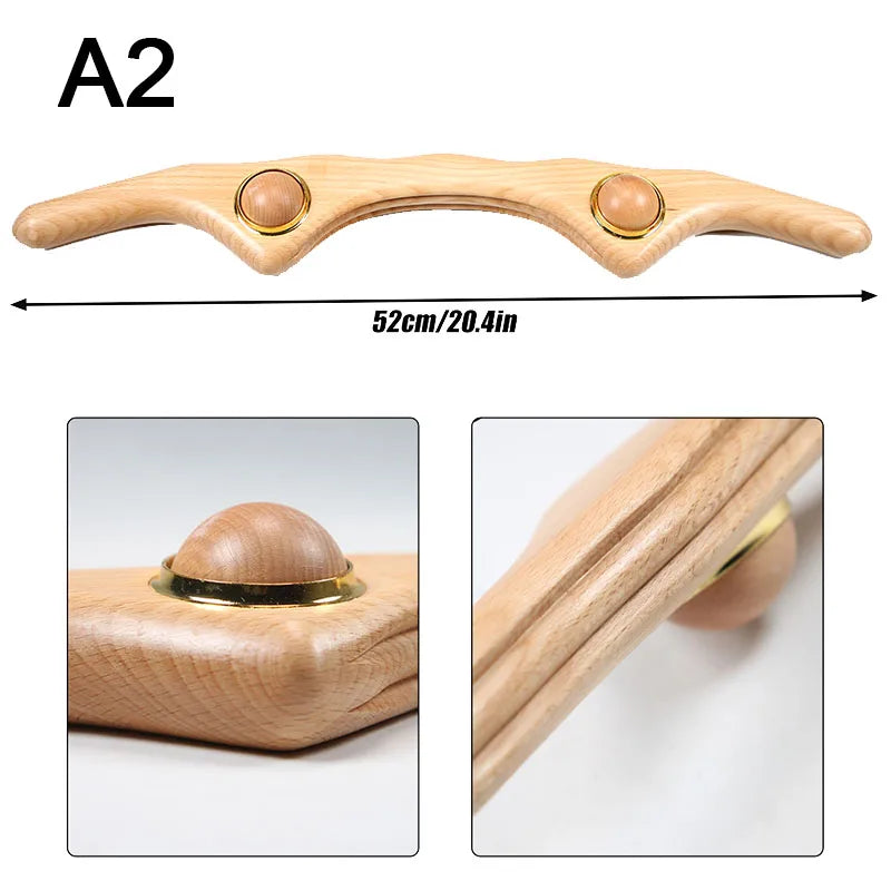 Wood Therapy Tools for Body Shaping,Wooden Massage Tools, Lymphatic Drainage Massager Body Sculpting Tools, Wooden Gua Sha Tools