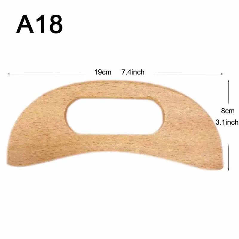 Wood Therapy Tools for Body Shaping,Wooden Massage Tools, Lymphatic Drainage Massager Body Sculpting Tools, Wooden Gua Sha Tools
