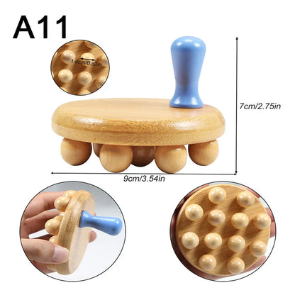 Wood Therapy Tools for Body Shaping,Wooden Massage Tools, Lymphatic Drainage Massager Body Sculpting Tools, Wooden Gua Sha Tools