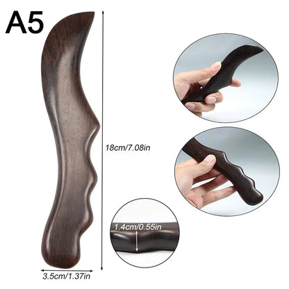 Wood Therapy Tools for Body Shaping,Wooden Massage Tools, Lymphatic Drainage Massager Body Sculpting Tools, Wooden Gua Sha Tools