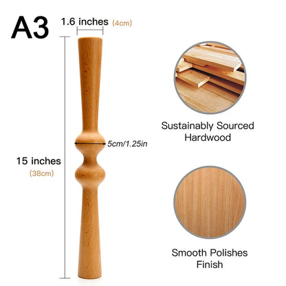 Wood Therapy Tools for Body Shaping,Wooden Massage Tools, Lymphatic Drainage Massager Body Sculpting Tools, Wooden Gua Sha Tools